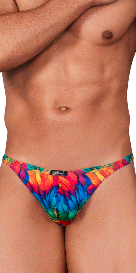 Xtremen 91146 Printed Microfiber Thongs Rainbow Prism