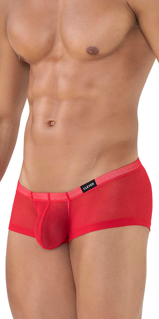 Clever 229937 3pk Australian Latin Trunks Red-black-grape