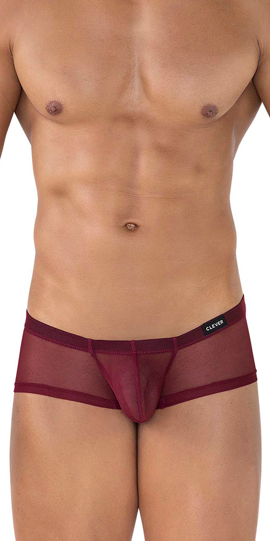 Clever 229937 3pk Australian Latin Trunks Red-black-grape