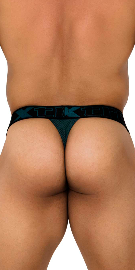 Xtremen 91184 Mesh Thongs Green