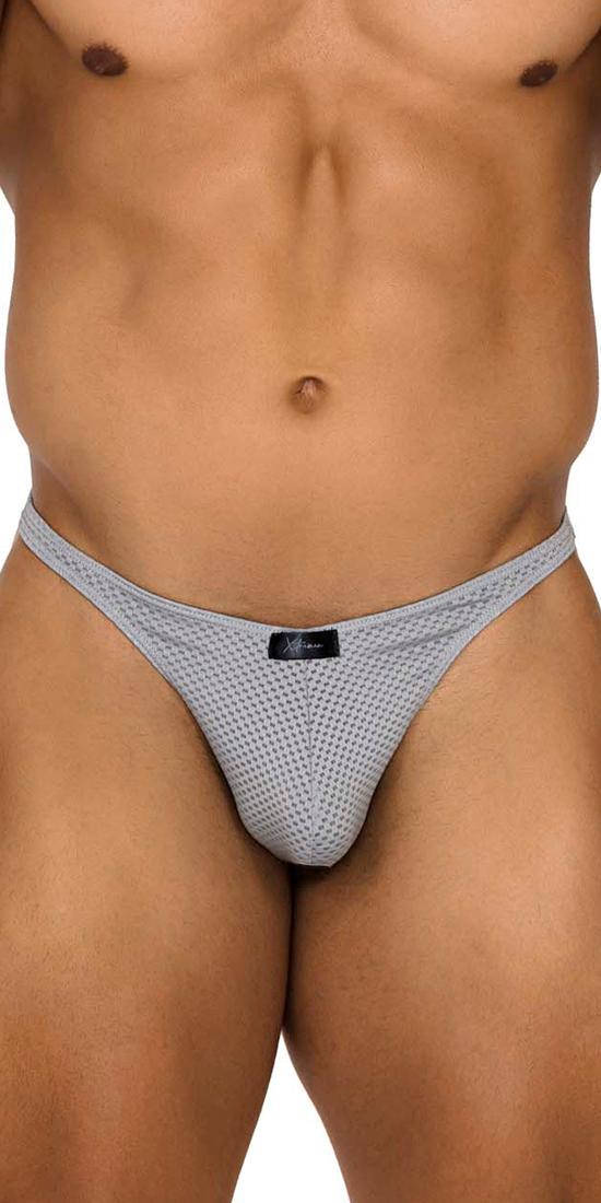 Xtremen 91185 Mesh Thongs Gray