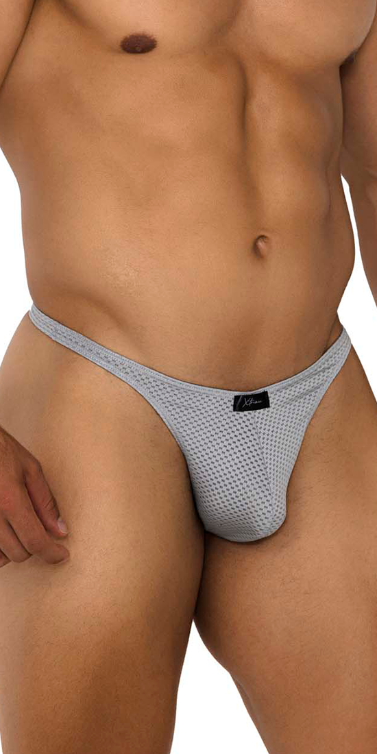 Xtremen 91185 Mesh Thongs Gray