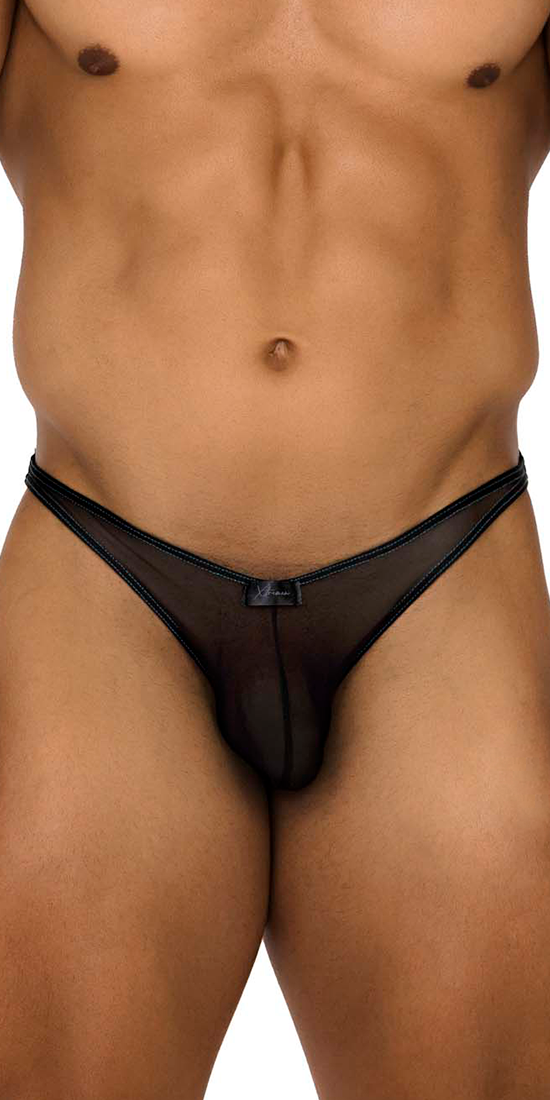 Xtremen 91187 Tulle Mesh Bikini Black