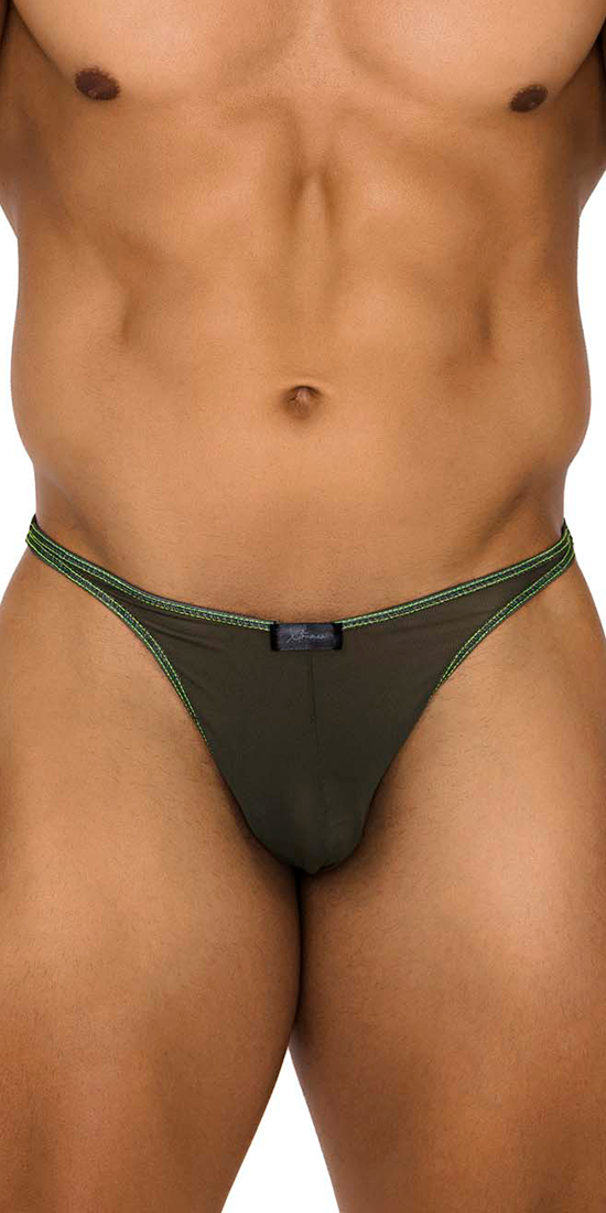 Xtremen 91189 Tulle Mesh Thongs Green