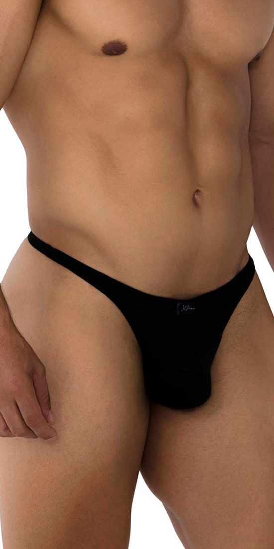 Xtremen 91198 Jacquard Thongs Black