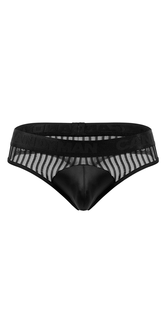 Candyman 99642 Mesh Thongs Black