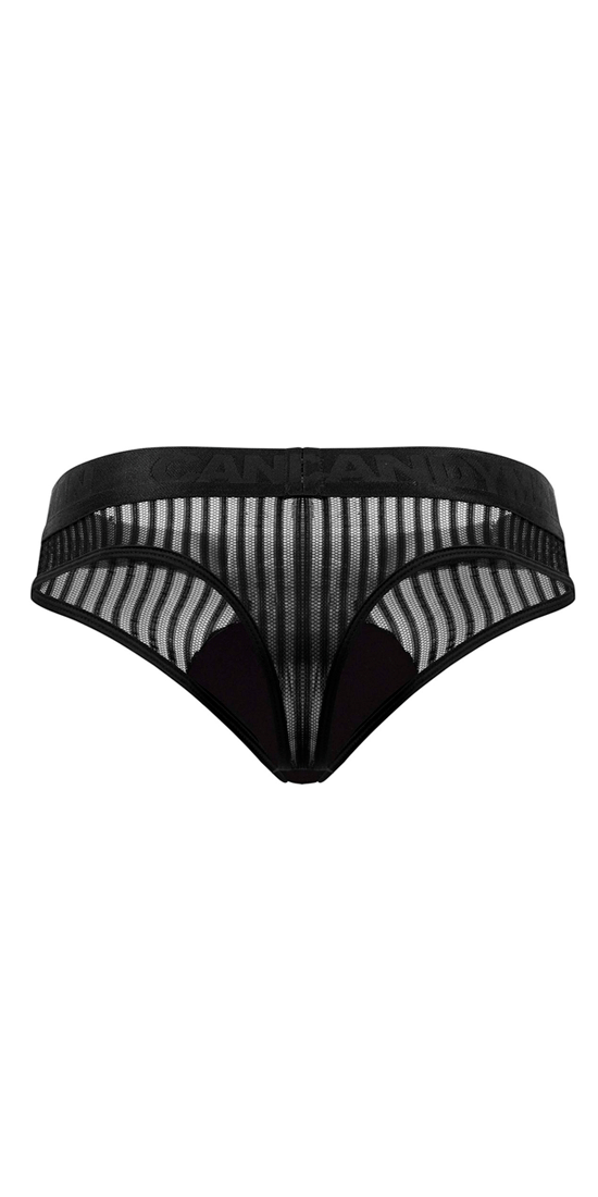 Candyman 99642 Mesh Thongs Black