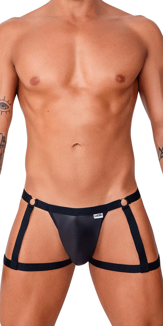 Candyman 99749 Garter Jockstrap Black