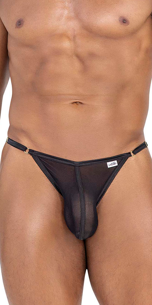 Candyman 99776 Mesh Thongs Black