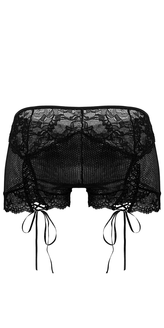 Candyman 99779 Mesh Lace Trunks Black