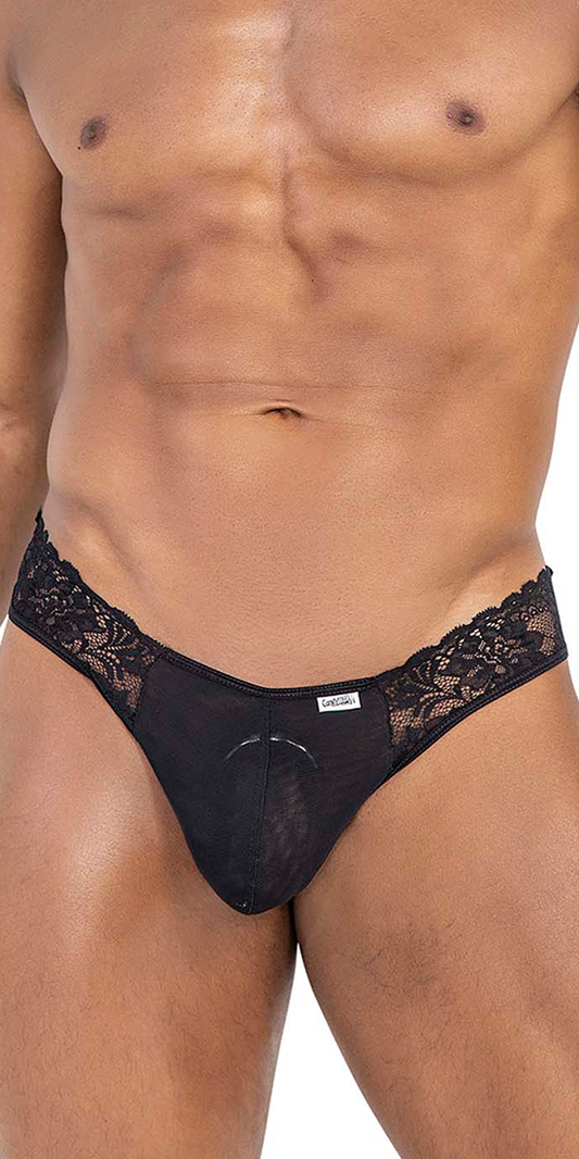 Candyman 99784 Lace Thongs Black