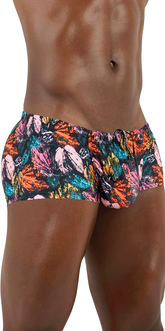 Ergowear Ew1696 Feel Sw Swim Trunks Pink Leaves