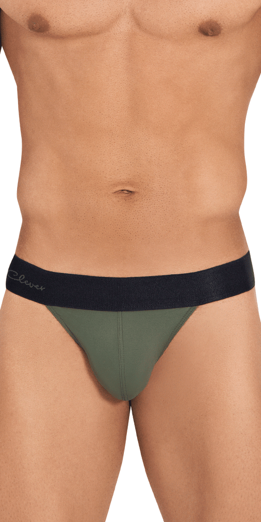 Clever Masculine Underwear Men One Human Race Thong Blue Small