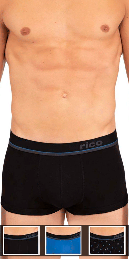 Papi Umpa048 Microflex Brazilian Trunks Blue-texture –   - Men's Underwear and Swimwear
