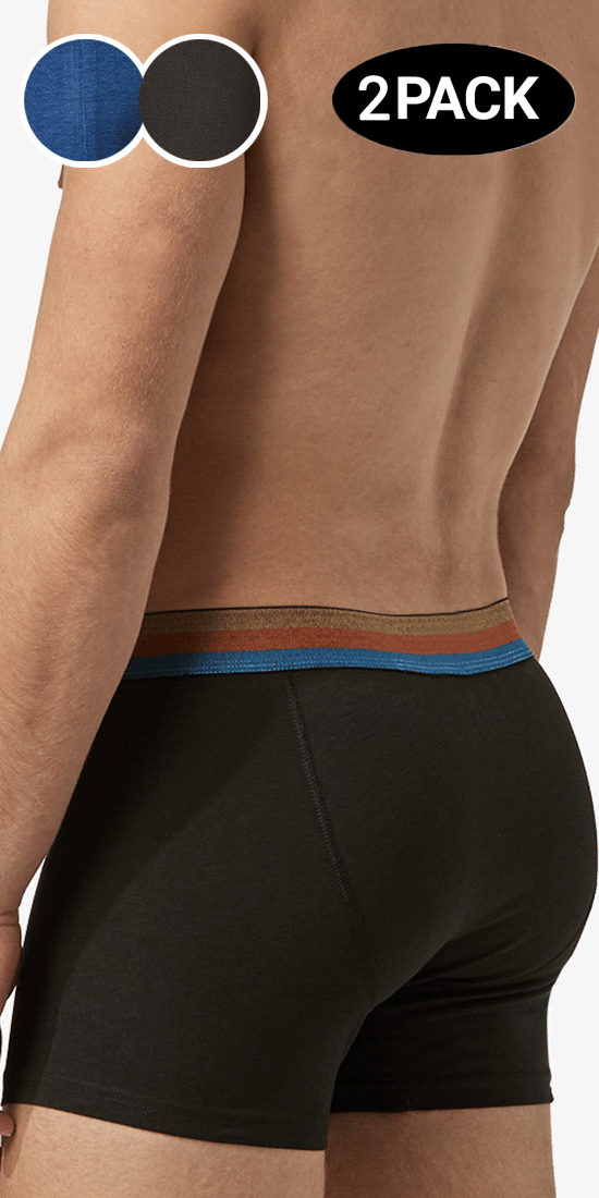 Papi Umpa088 2pk Microflex Brazilian Boxer Briefs Blue-black –   - Men's Underwear and Swimwear