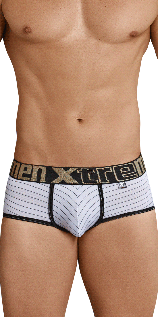 Xtremen 91029 Stripes Briefs White