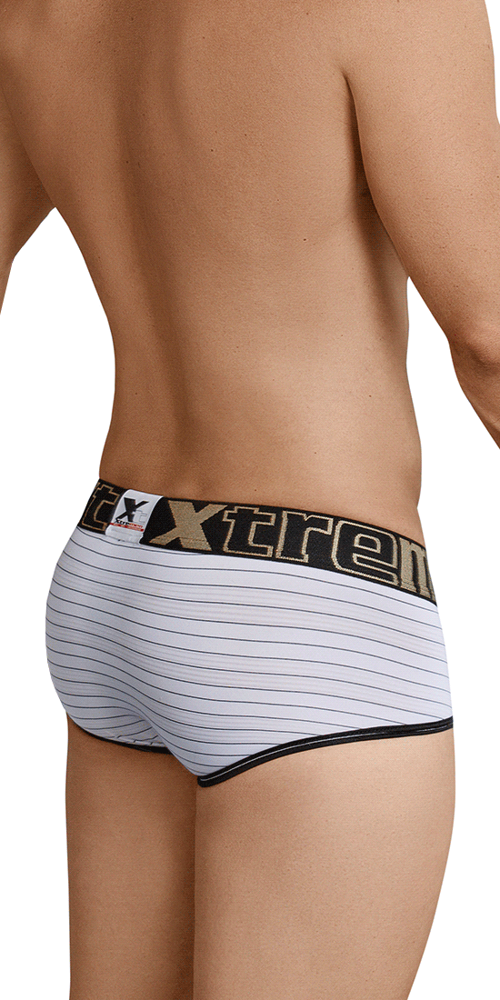 Xtremen 91029 Stripes Briefs White