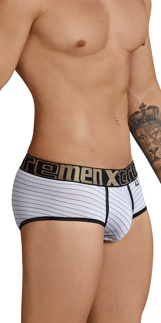 Xtremen 91029 Stripes Briefs White