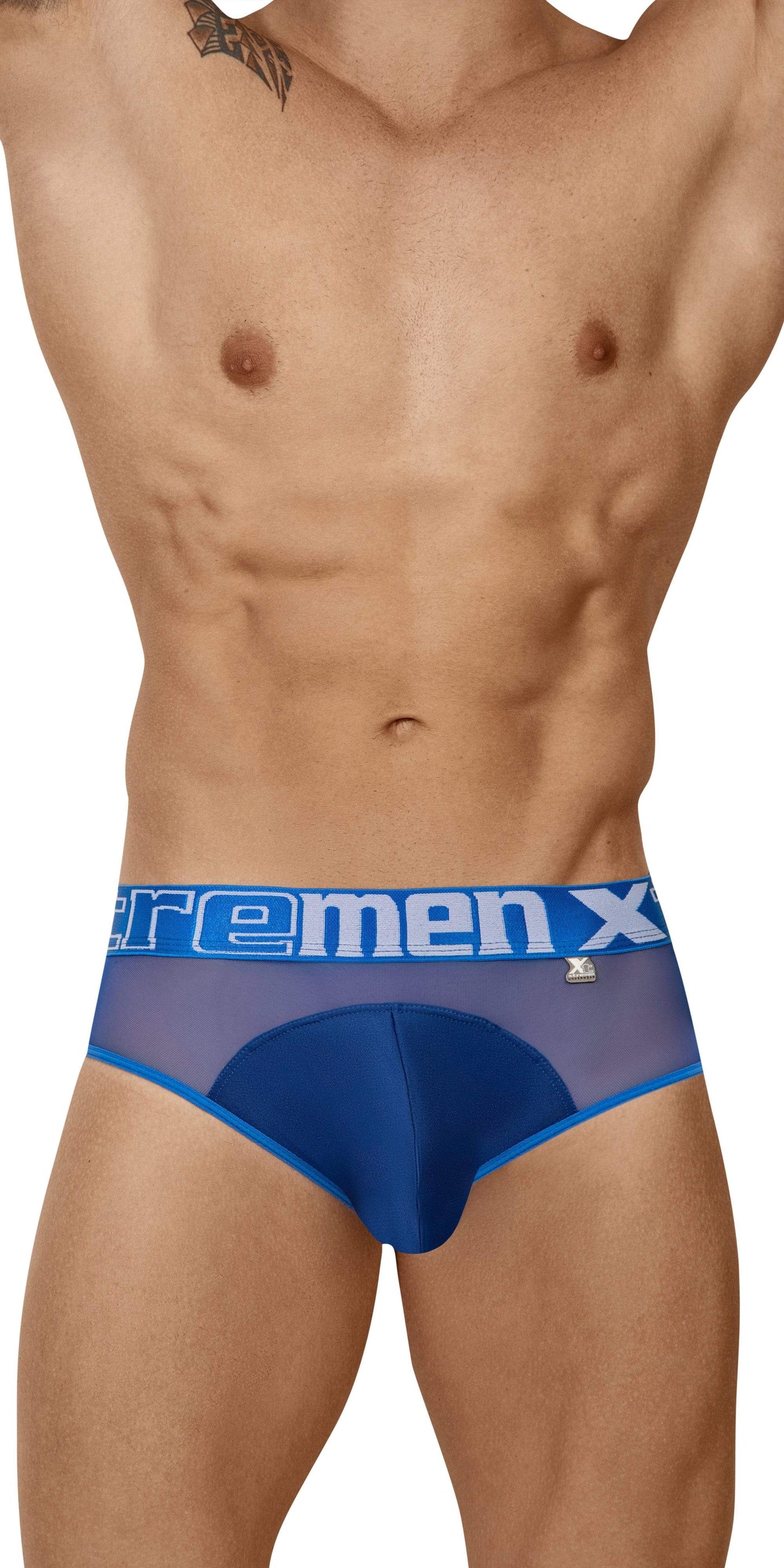 Xtremen 91059 Peekaboo Mesh Briefs White –  - Men's  Underwear and Swimwear